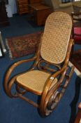 A Bentwood rocking chair