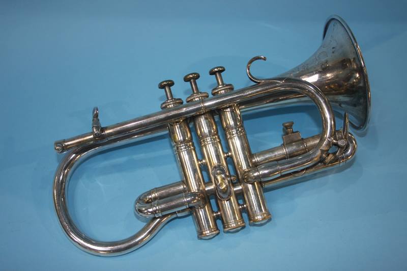 A Besson and Co. class A trumpet and leather case - Image 2 of 3
