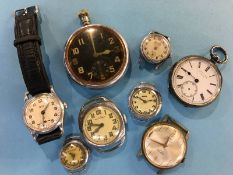 A collection of various wristwatches