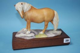 A Royal Worcester 'Shetland Pony' modelled by Bernard Winskill, no. 80/500, with certificate