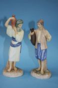 Pair of Royal Worcester 'The Hadley Collection' figures; 'Eastern Water Carrier' (2)