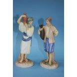 Pair of Royal Worcester 'The Hadley Collection' figures; 'Eastern Water Carrier' (2)