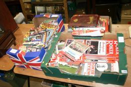 A large quantity of Sunderland Football Club programmes