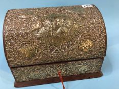 A silver top correspondence box
