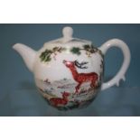 A Famille Rose miniature tea pot. 10cm tall