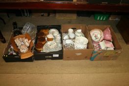 Four boxes of miscellaneous, Hornsea etc.