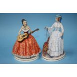 Two Royal Worcester figures 'Elaine' and 'Felicity', no. 96/750 and 93/750, boxed with certificates