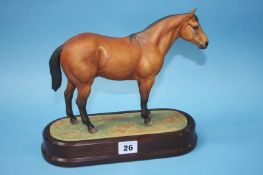 A Royal Worcester 'Quarter Horse' modelled by Doris Lindner, no. 226/500, with certificate