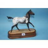 A Royal Worcester 'Appaloosa Stallion' modelled by Doris Lindner, no. 642/750, with certificate