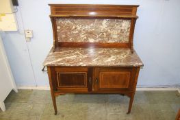 Edwardian marble top washstand