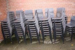 82 brown Stacking chairs