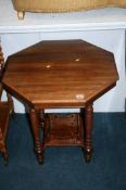 Octagonal occasional table