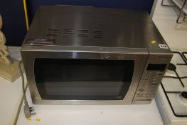 John Lewis silver microwave