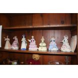 Seven Wedgwood figures