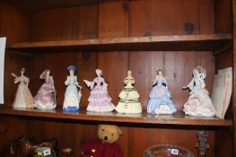 Seven Wedgwood figures