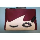 Black Cherry 'Wink' bag from Lulu Guinness, with box