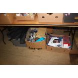 Three boxes of miscellaneous, DIY accessories etc.