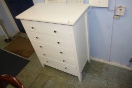 Cream chest of drawers