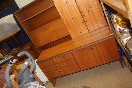 Teak wall unit, sideboard, TV cabinet, chair etc.