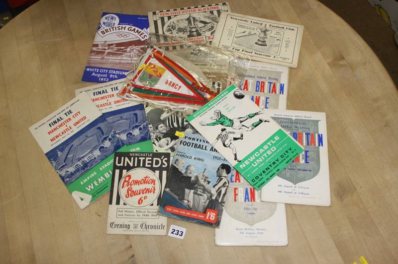 Quantity of football programmes