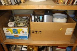 Two boxes of kitchenalia