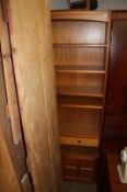 Teak open bookcase