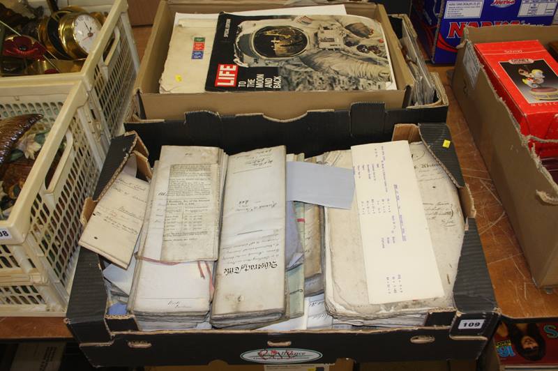 Two boxes of ephemera, local interest etc.