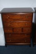 Stag chest of drawers