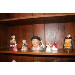 Collection of Royal Doulton Toby jugs and figures