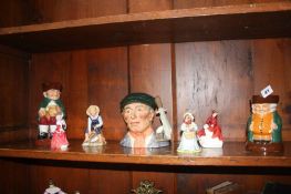 Collection of Royal Doulton Toby jugs and figures