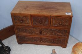 Small carved chest