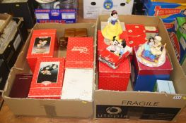 Two boxes of miscellaneous, Disney music etc.