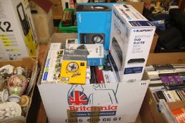 Quantity of as new items; DVD player, Dremel drill etc.