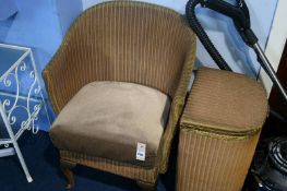 Lloyd Loom chair and linen box