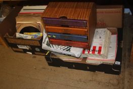 Quantity of LPs and vintage dance magazines
