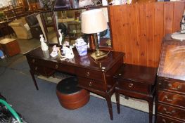 Stag dressing table and bedside table