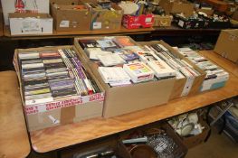 Four boxes of music CDs