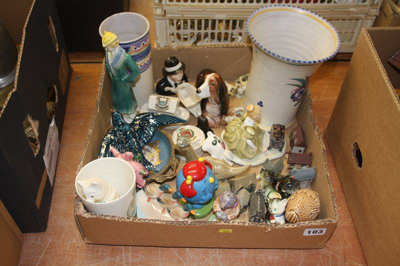 One box miscellaneous, Beswick etc.