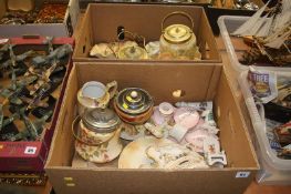 Two boxes of miscellaneous, china etc.