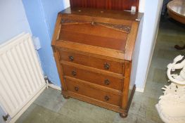 An oak bureau