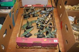 A box of World War II era model Military aircraft etc.