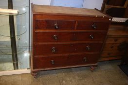 A 19th century chest of drawers