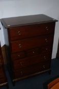 Stag chest of drawers