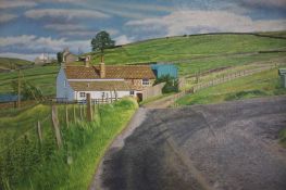 Ken Watts, oil on canvas, signed, dated *98, 'Lintgarth', 55cm x 71cm