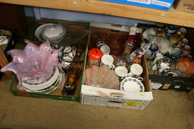 Three boxes of miscellaneous, china, Murano etc. - Image 2 of 2