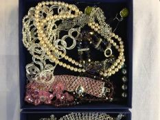 Collection of Swarovski and other costume jewellery