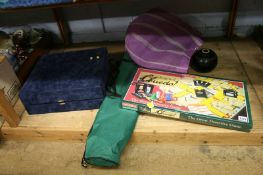 An original Cluedo board game, crystal decanter etc.