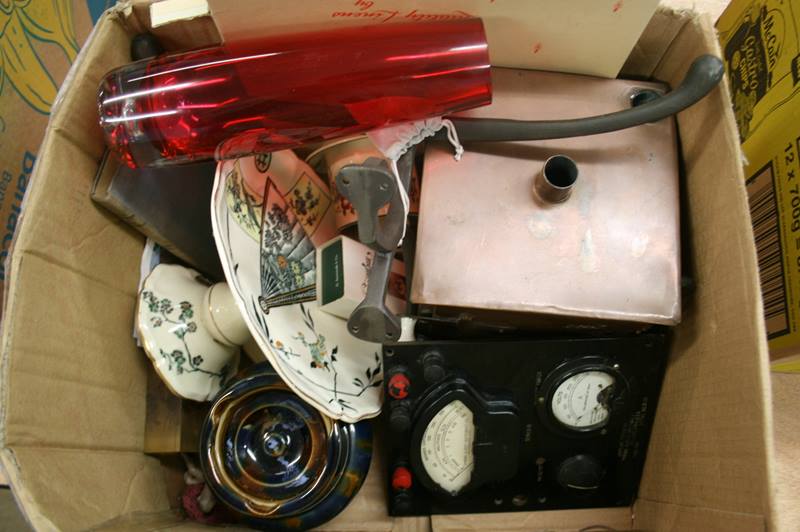 A box of miscellaneous, Bishop Stonier part wash set, etc. - Image 2 of 3
