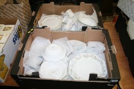 Two boxes Johnsons Bros china etc.