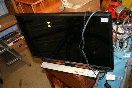 A Samsung LED TV monitor